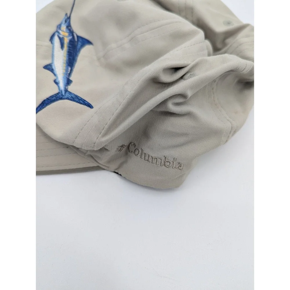Columbia Youth Kids Marlin Sailfish UPF50 One Size Adjustable Khaki Baseball Hat - Picture 4 of 6